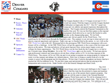 Tablet Screenshot of denvercougars.net